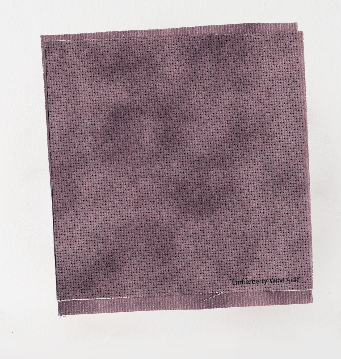 Emberry Wine Cross Stitch Fabric. 14/16/18 Aida Count. A Gothic hand dyed effect Dark Academia Printed Aida.