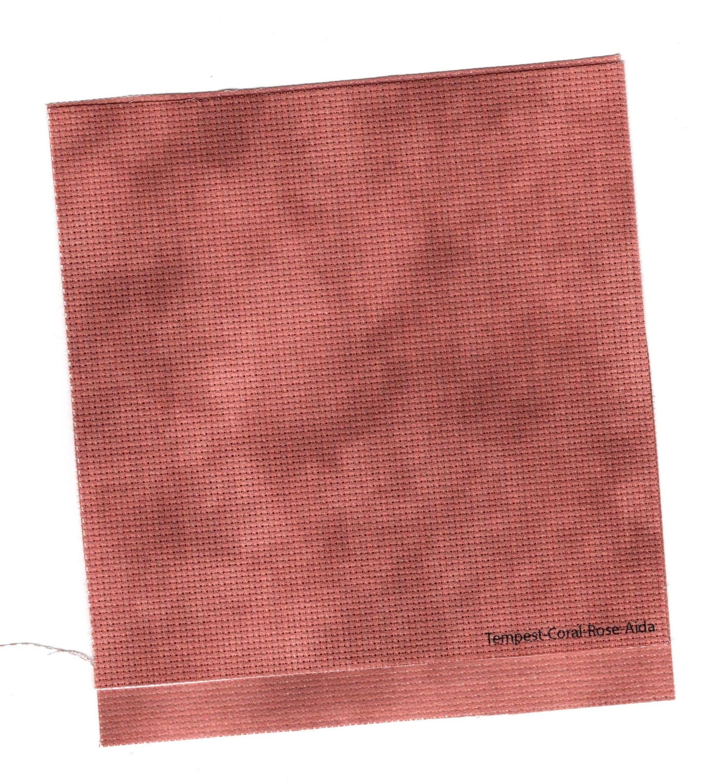 Tempest Rose Cross Stitch Fabric. 14/16/18 Aida Count. A mottled nude pink, hand dyed effect Printed Aida.