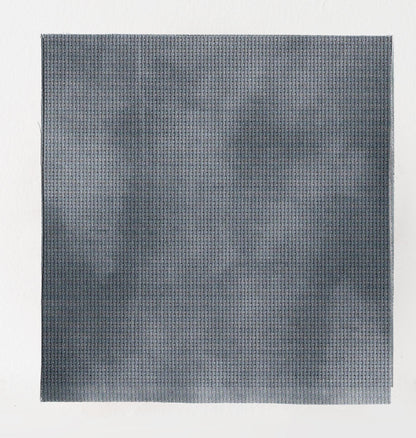 Evermore Dusky Blue Cross Stitch Fabric. 14/16/18 Aida Count. A Folklore inspired, hand dyed effect Whimsical Academia Printed Aida.