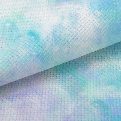 N*5 Enchanted Sky  (16" x11”) Galaxy Cross Stitch Fabric, Space Pattern Print,Night Sky, Dyed Effect Aida, Stars, Universe 14/16/18 Count