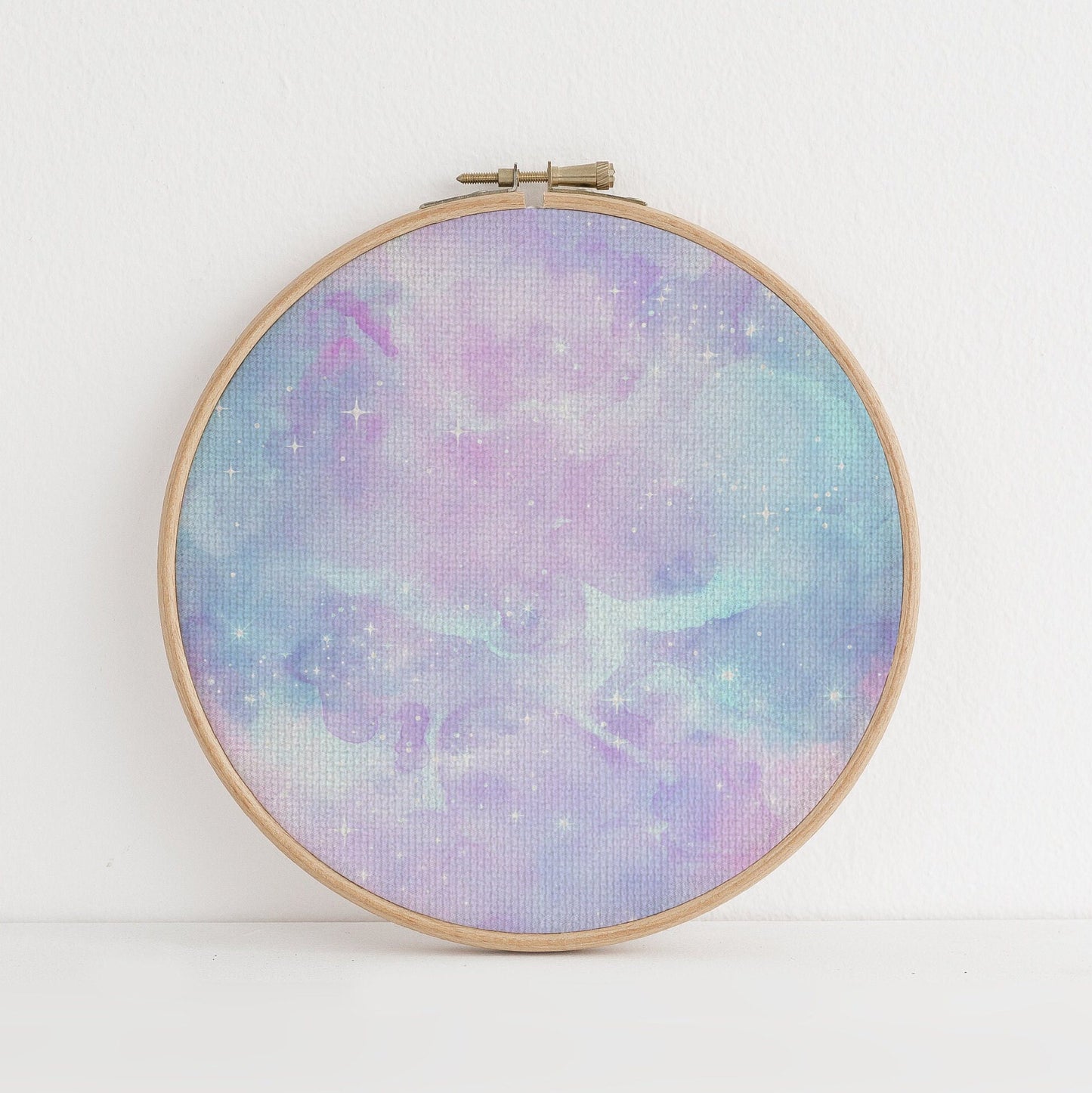 Moonstone Fairy Dust  (16" x11”) Enchanted Fantasy Cross Stitch Fabric,  Mystical Pattern Print, Magic Sky, Dyed Effect Aida, 14/16/18 Count