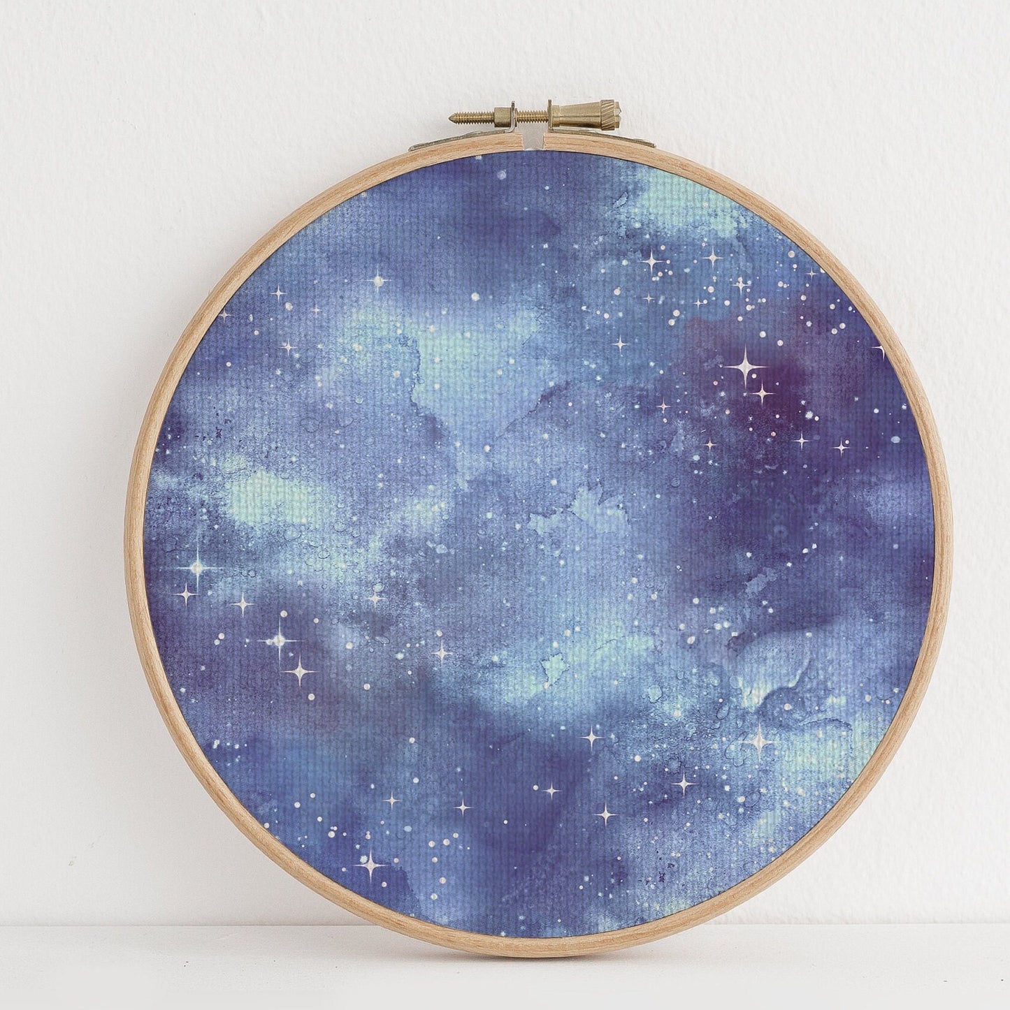 Starry Blue Lapis Odyssey (16" x11”) Galaxy Cross Stitch Fabric, Space  Print,Night Sky, Dyed Effect Aida, Stars, Universe 14/16/18 Count