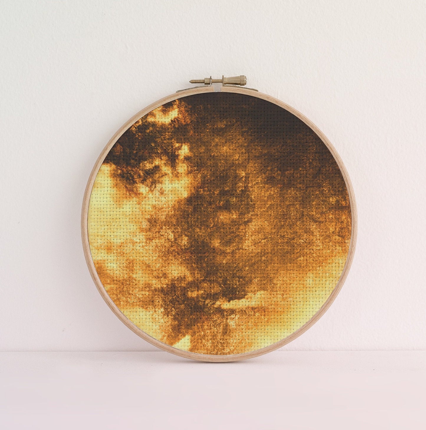 Hell Fire Gothic Aida Cross Stitch Fabric,  (16" x11”) Printed  Aida, Magic Spell Spooky Celestial , Universe 14/16/18 Count available