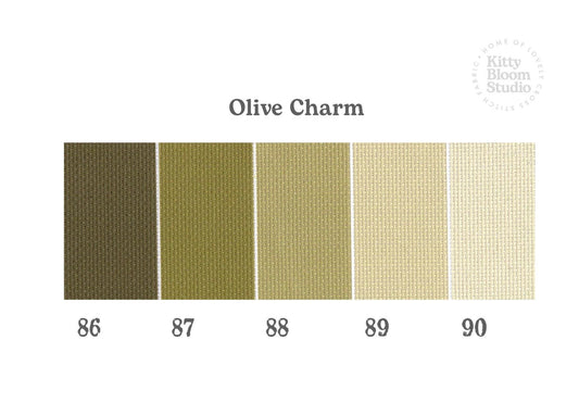 Olive Charm Aida. available in 5 pretty shades of Green. Beautiful Cross Stitch Fabric, Flat colour, 14/16/18 Count