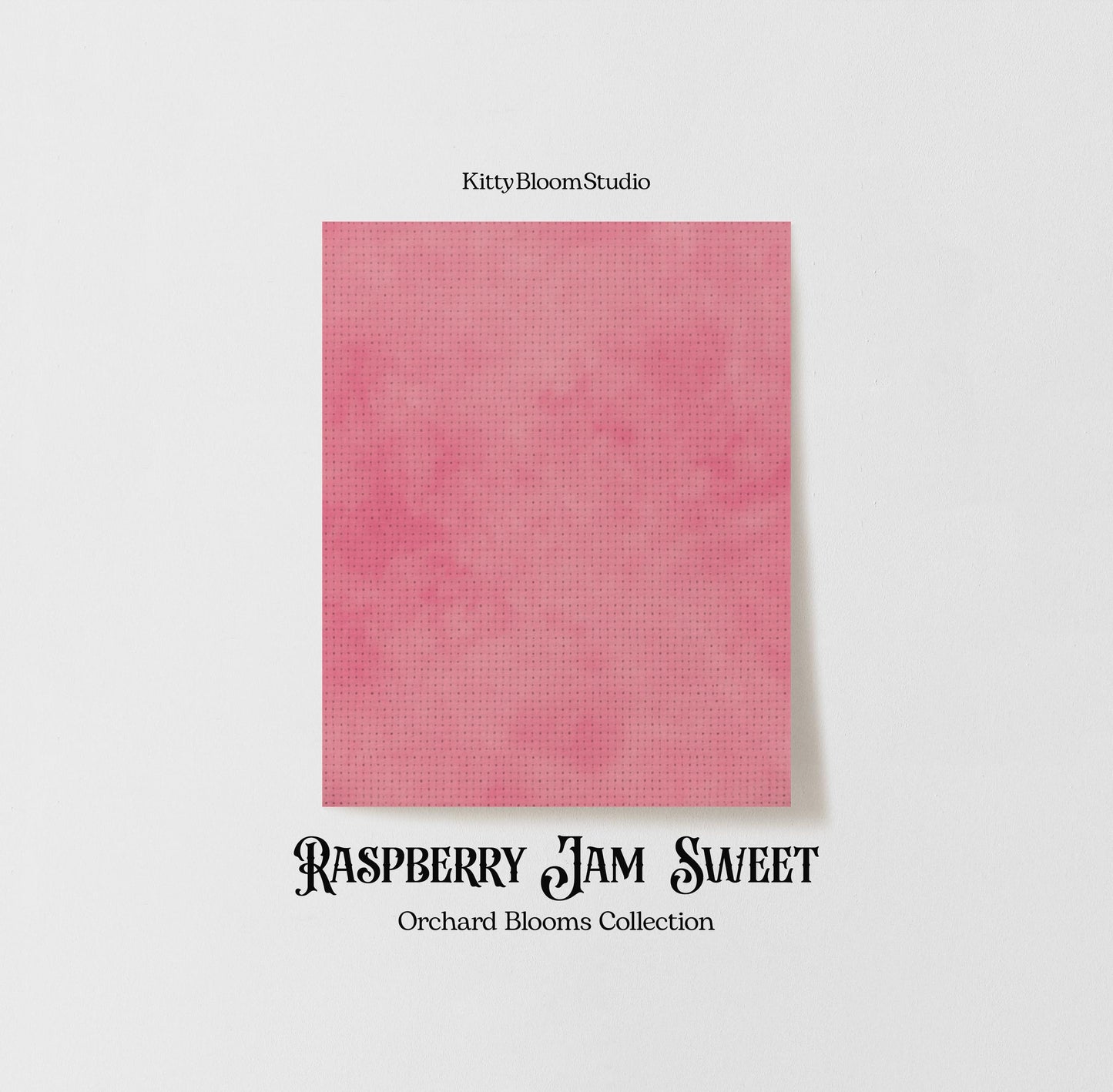 Pale  Pink Tie Dye Patterned Aida | Raspberry Jam inspired Orchard Blooms Collection | printed Cross Stitch Fabric