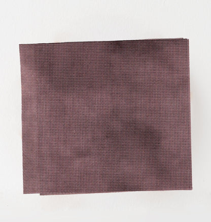 Damsel Plum Cross Stitch Fabric. 14/16/18 Aida Count. A purple plumb Folklore inspired, hand dyed effect Whimsical Academia Printed Aida.