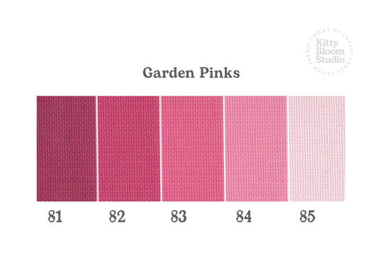 Garden Pinks Aida. available in 5 pretty shades of Pink. Beautiful Cross Stitch Fabric, Flat colour, 14/16/18 Count