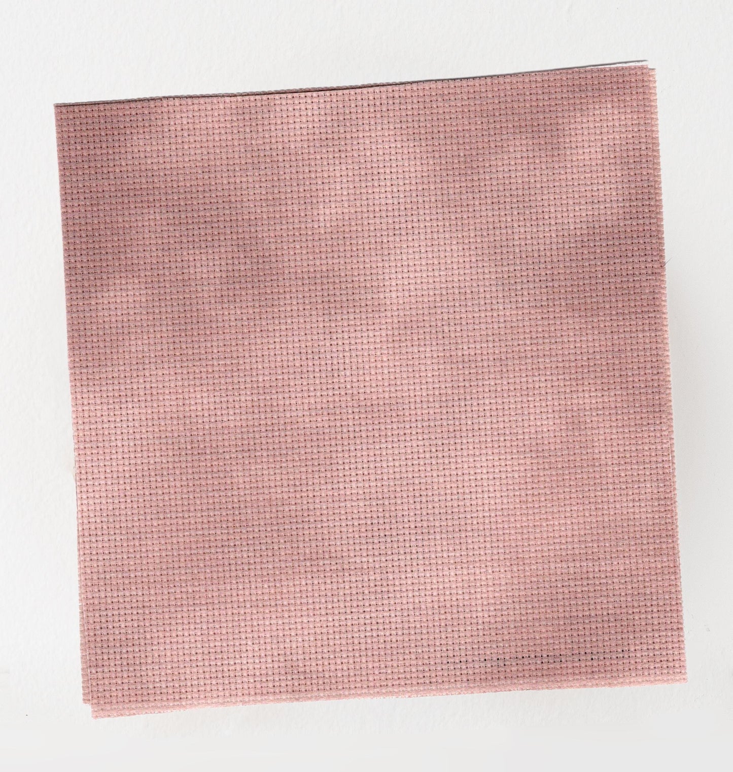 Blushing Nymph Cross Stitch Fabric. 14/16/18 Aida Count. A Nude Pink Folklore inspired, hand dyed effect Whimsical Academia Printed Aida.