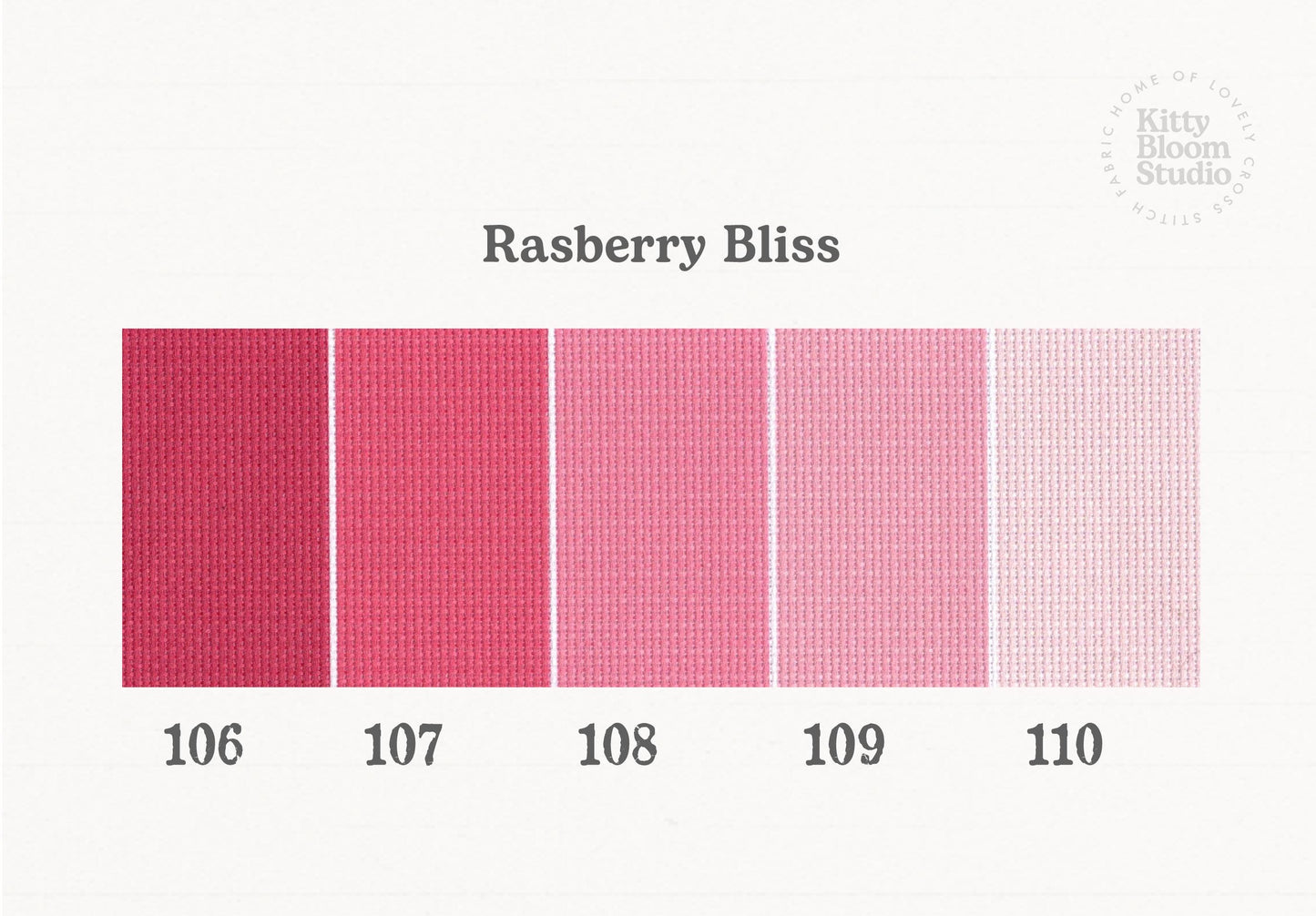 Raspberry Bliss Aida. available in 5 pretty shades of Pink. Beautiful Cross Stitch Fabric, Flat colour, 14/16/18 Count
