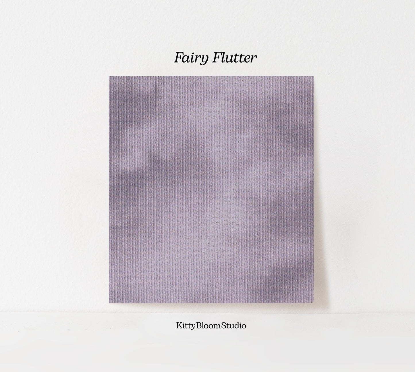 Fairy Flutter Cross Stitch Fabric. 14/16/18 Aida Count. Soft Lilac Grey Folklore inspired, hand dyed effect Whimsical Academia Printed Aida.
