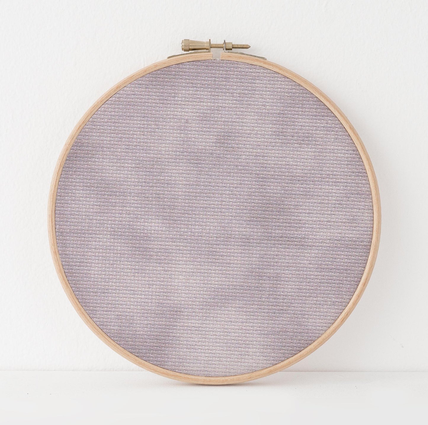 Fluffy Yeti Cross Stitch Fabric. 14/16/18 Aida Count. A Lilac Grey  Folklore inspired, hand dyed effect Whimsical Academia Printed Aida.
