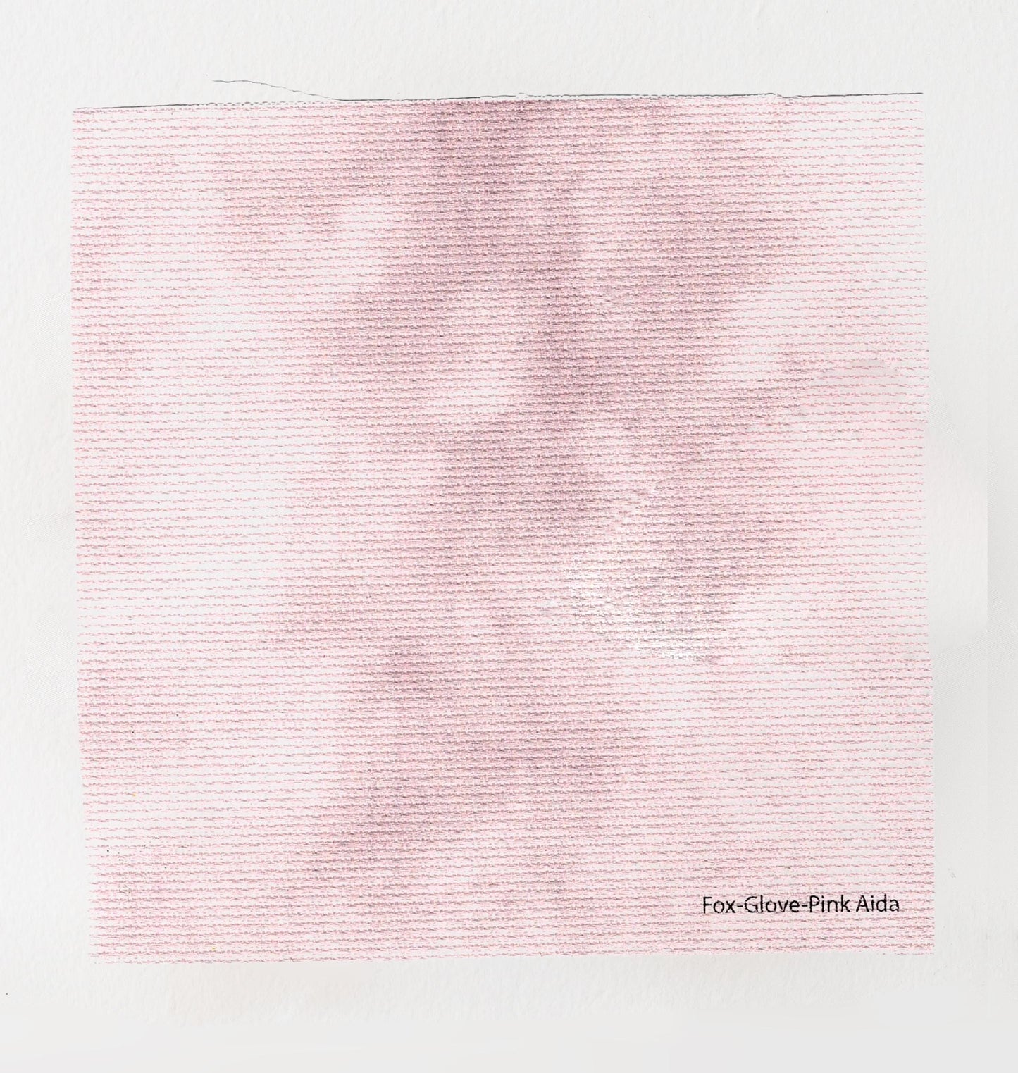 Fox Glove Pink Cross Stitch Fabric. 14/16/18 Aida Count. Nude Pale Pink Folklore inspired, hand dyed effect Whimsical Academia Printed Aida.
