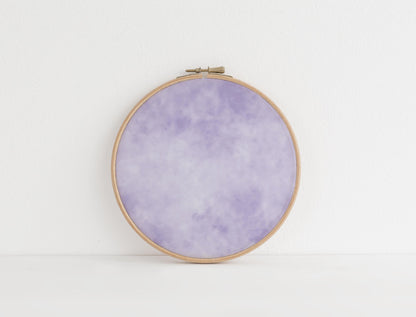 Light Purple, Violet,  Lavender, Blue Tie Dye printed Cross Stitch Fabric |  Blueberry Jam Patterned Aida Fabric | Orchard Blooms Collection