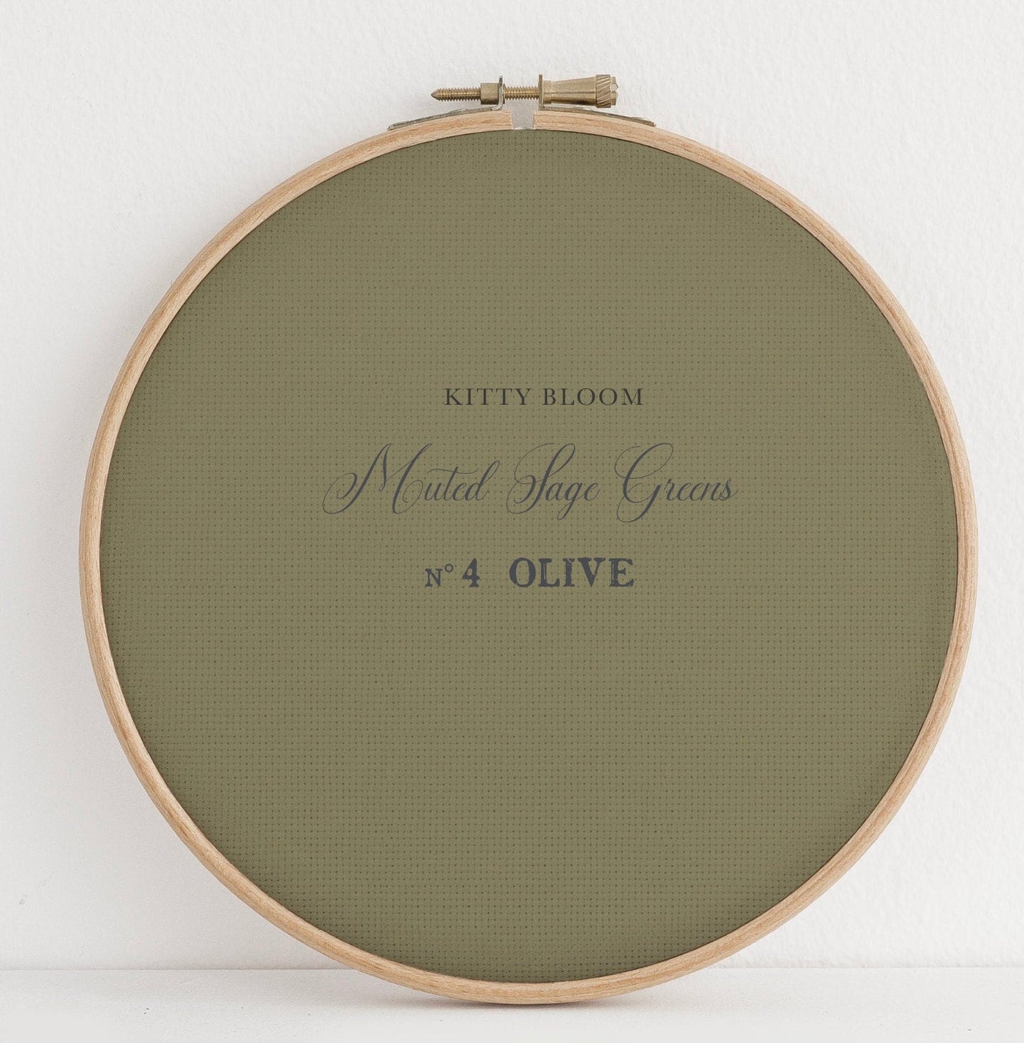 Muted Blooms Sage Green Collection.  Printed Cross Stitch Fabric Greens Collection (16" x11”)  14/16/18 Count Aida