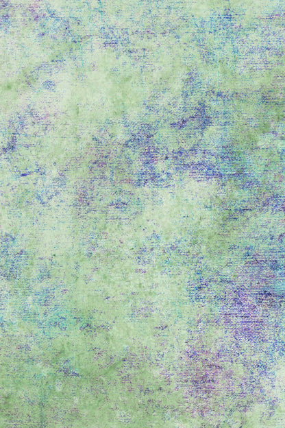 N*4 Garden Blooms (16" x11”) Enchanted Garden Theme Cross Stitch Fabric Blues, Greens & Pinks, Dyed Effect Aida, 14/16/18 Count