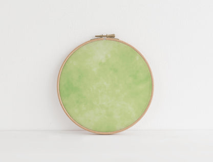 Pale pastel Green Tie Dye printed Cross Stitch Fabric| Apple Sauce inspired Orchard Blooms Collection | Juicy green printed Aida