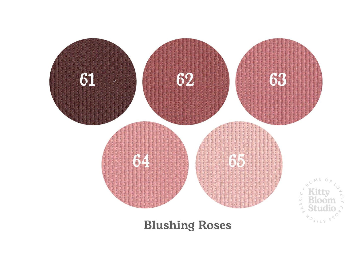 Blushing Rose Aida. available in 5 pretty shades of Pink Nudes. Beautiful Cross Stitch Fabric, Flat colour, 14/16/18 Count