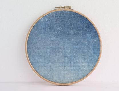 Baby it’s Cold Outside (16x11”),  soft  Blues cross stitch fabric. 14, 16 & 18 count Aida available