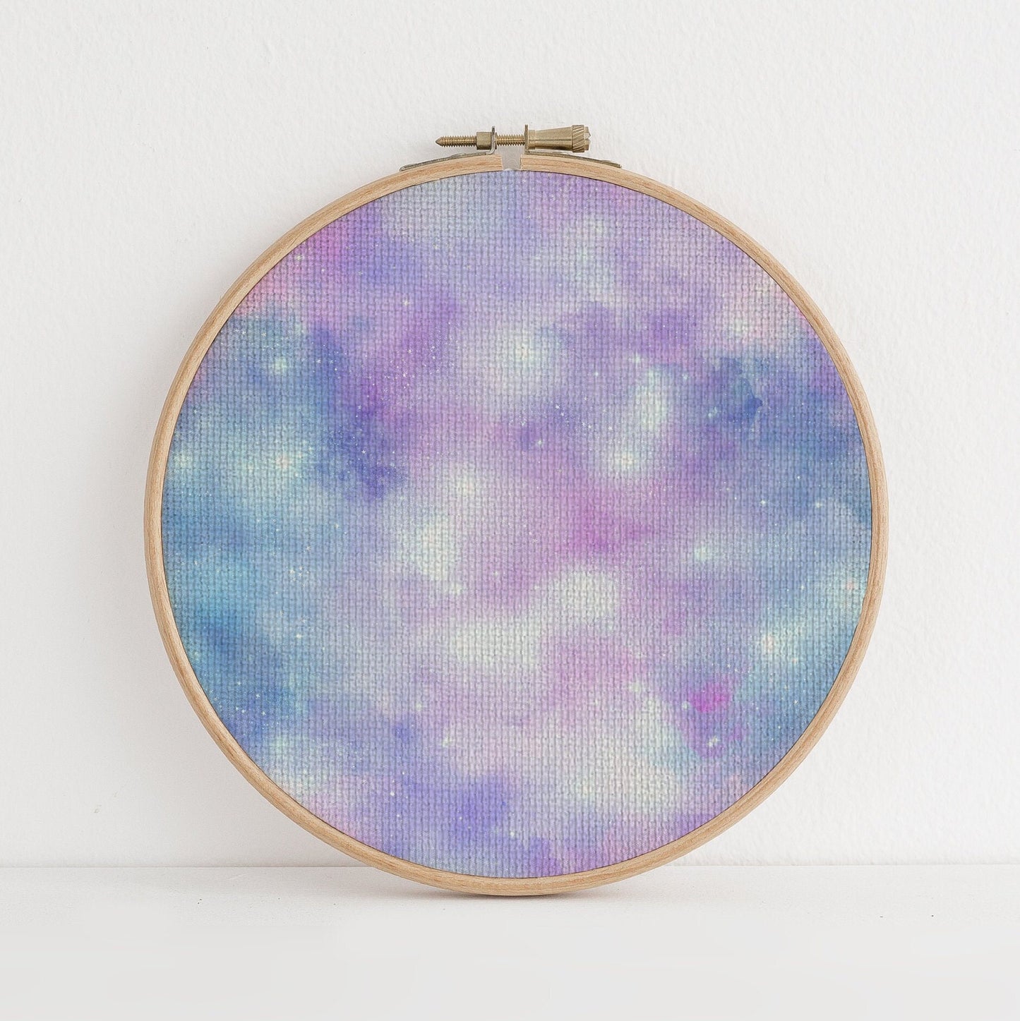Diamond Fairy Dust  (16" x11”) Enchanted Fantasy Cross Stitch Fabric,  Mystical Pattern Print, Magic Sky, Dyed Effect Aida, 14/16/18 Count
