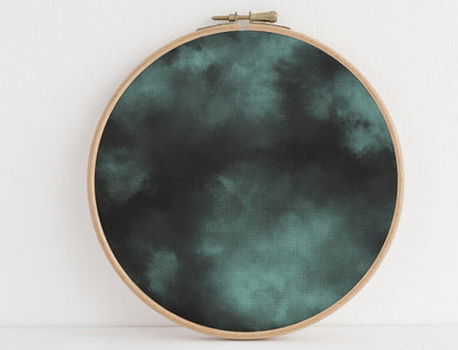 RITUAL  Potion Cross Stitch Fabric. 16 x11 & 18 x 27 inches in 14/16/18 Aida Count. A Gothic Witchy Celestial Night Sky Print.