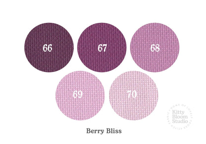 Berry Bliss Aida. available in 5 pretty shades of Purple and Pink. Beautiful Cross Stitch Fabric, Flat colour, 14/16/18 Count