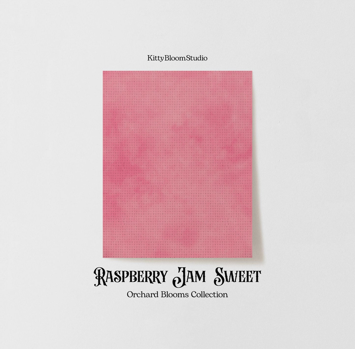 Pale  Pink Tie Dye Patterned Aida | Raspberry Jam inspired Orchard Blooms Collection | printed Cross Stitch Fabric