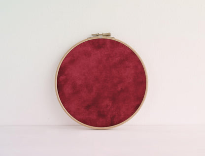Ruby Red Aida Fabric. Deep Blooms Theme Cross Stitch Fabric. Abstract shades of red Jewel colours Dyed Effect Aida, 14-36 Ct available.