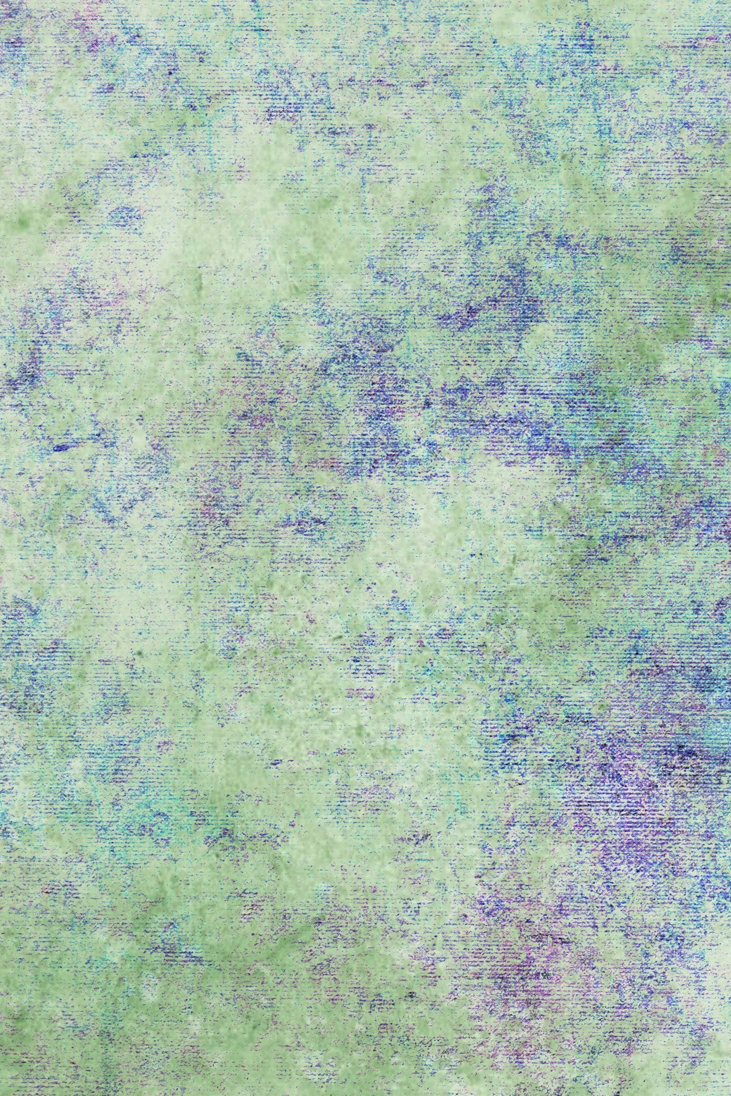 N*4 Garden Blooms (16" x11”) Enchanted Garden Theme Cross Stitch Fabric Blues, Greens & Pinks, Dyed Effect Aida, 14/16/18 Count