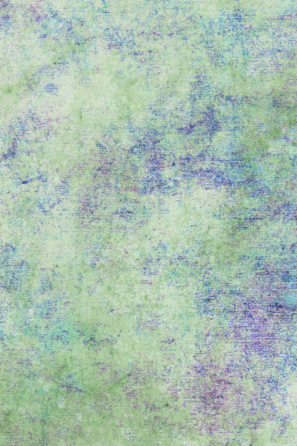 N*4 Garden Blooms (16" x11”) Enchanted Garden Theme Cross Stitch Fabric Blues, Greens & Pinks, Dyed Effect Aida, 14/16/18 Count
