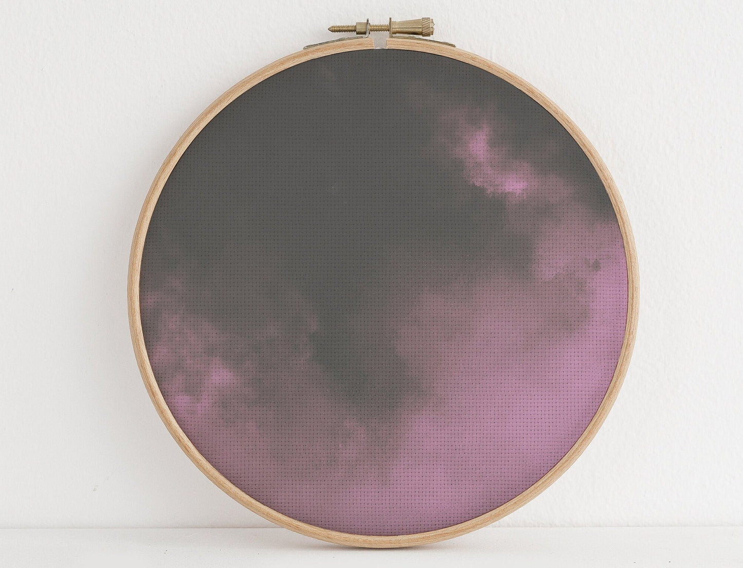 CHARMED Potion Fumes Cross Stitch Fabric. 16 x11 & 18 x 27 inches in 14/16/18 Aida Count. A Gothic Witchy Celestial Night Sky Print.