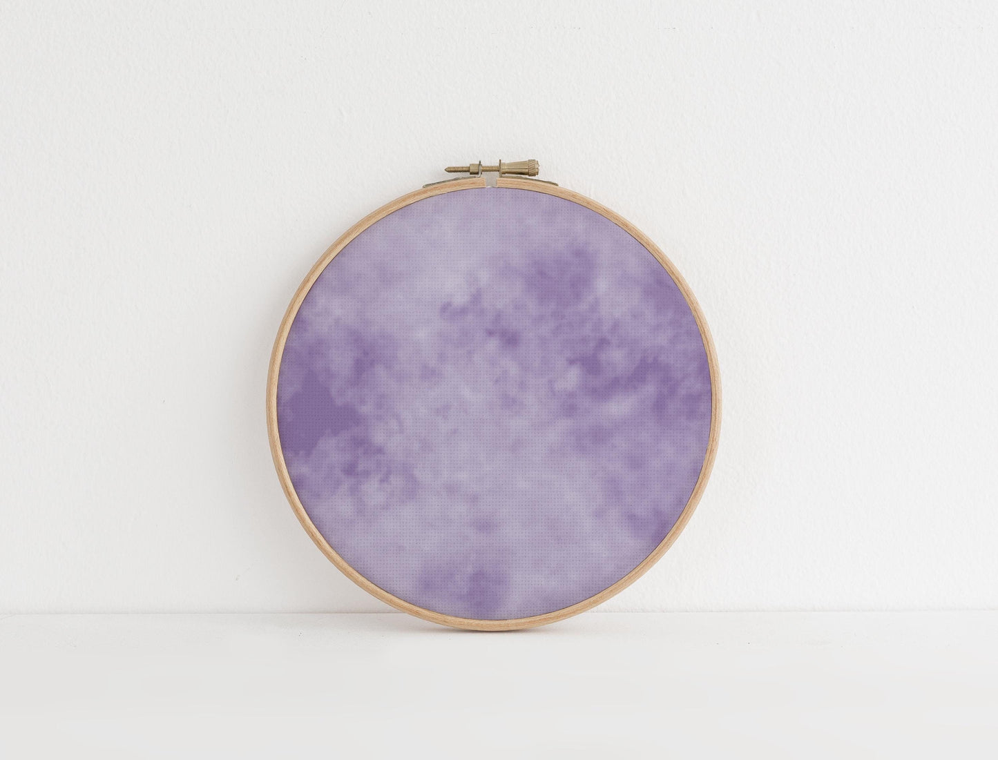 Medium Purple, Violet,  Lavender and Blue Tie Dye printed Cross Stitch Fabric |  Blueberry Jam Patterned Aida | 14-36 counts available.