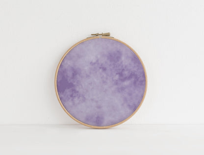 Medium Purple, Violet,  Lavender and Blue Tie Dye printed Cross Stitch Fabric |  Blueberry Jam Patterned Aida | 14-36 counts available.