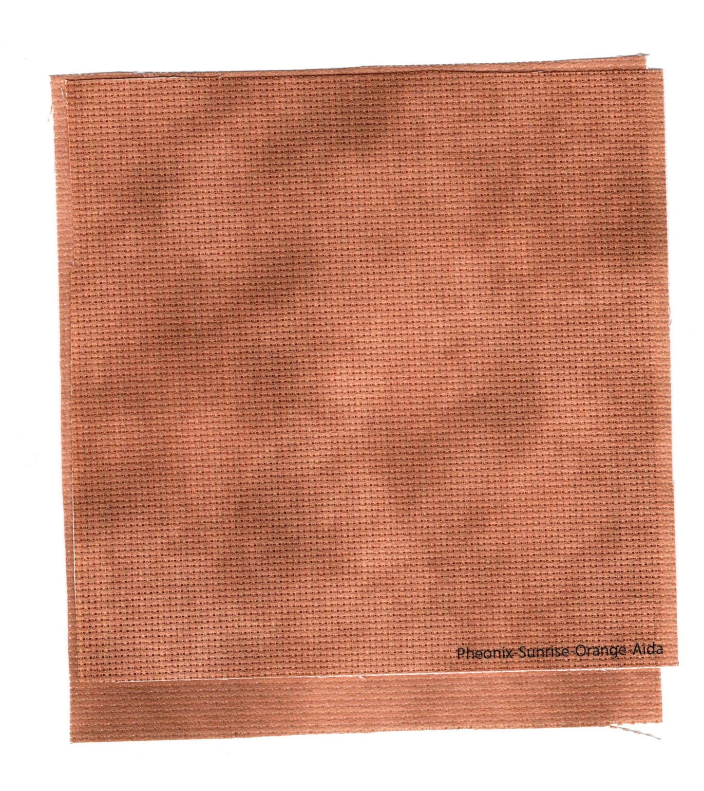 Pheonix Sunrise Cross Stitch Fabric. 14/16/18 Aida Count. A stunning burnt orange, hand dyed effect  Printed Aida.