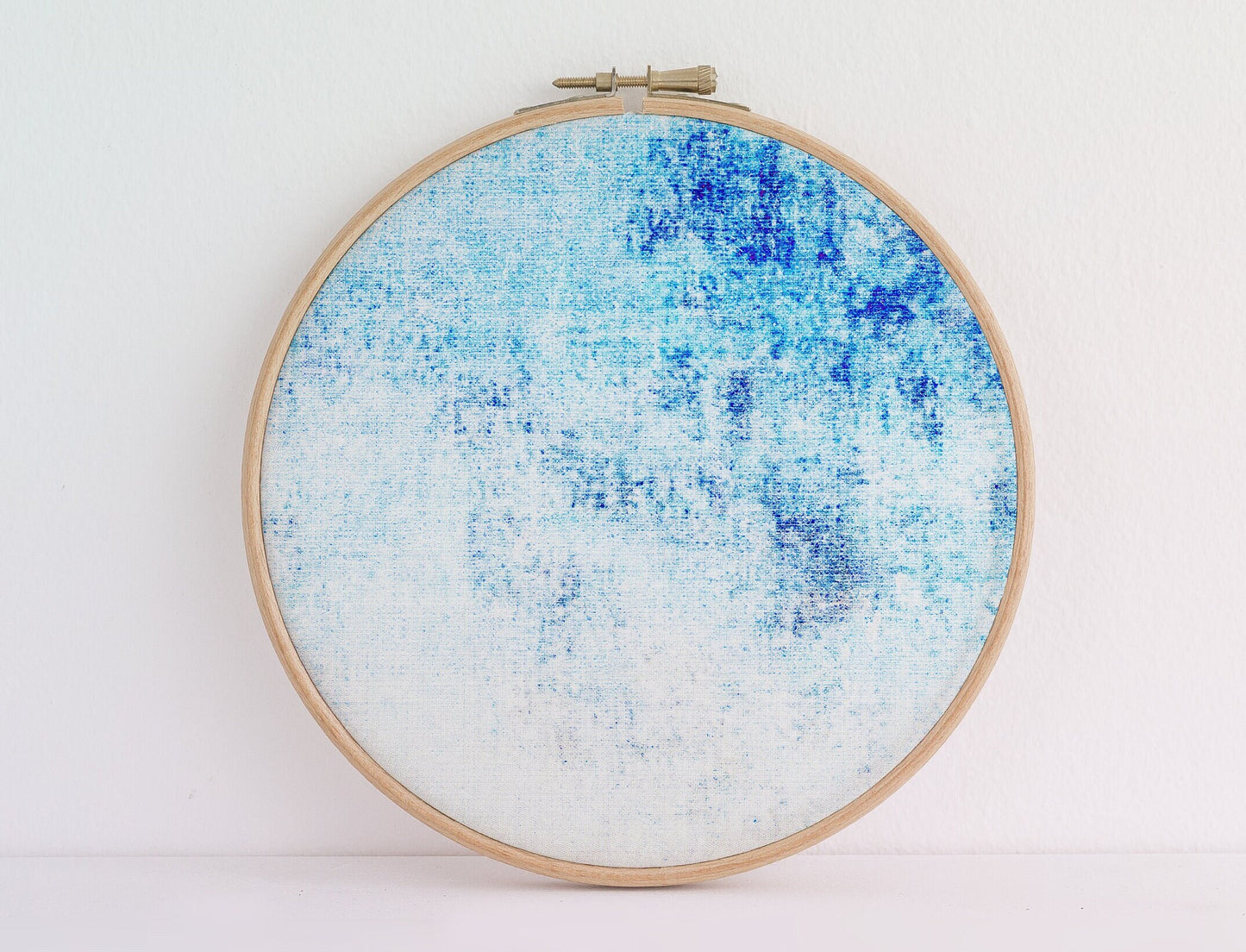 Sea Breeze  (16x11”) Dreamy Blue Tones Abstract cross-stitch-fabric 14, 16, 18 count Aida