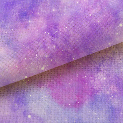 Purple Amethyst Odyssey(16" x11”) Galaxy Cross Stitch Fabric, Space  Sky, Dyed Effect Aida, Stars, Universe 14/16/18 Count