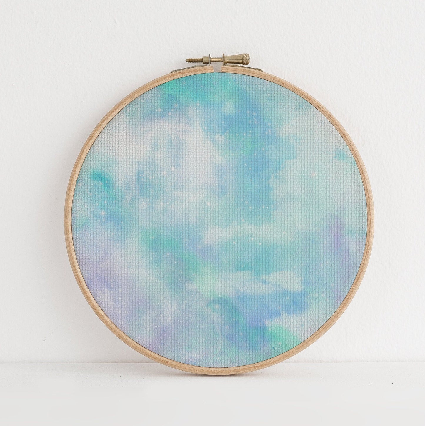N*5 Enchanted Sky  (16" x11”) Galaxy Cross Stitch Fabric, Space Pattern Print,Night Sky, Dyed Effect Aida, Stars, Universe 14/16/18 Count