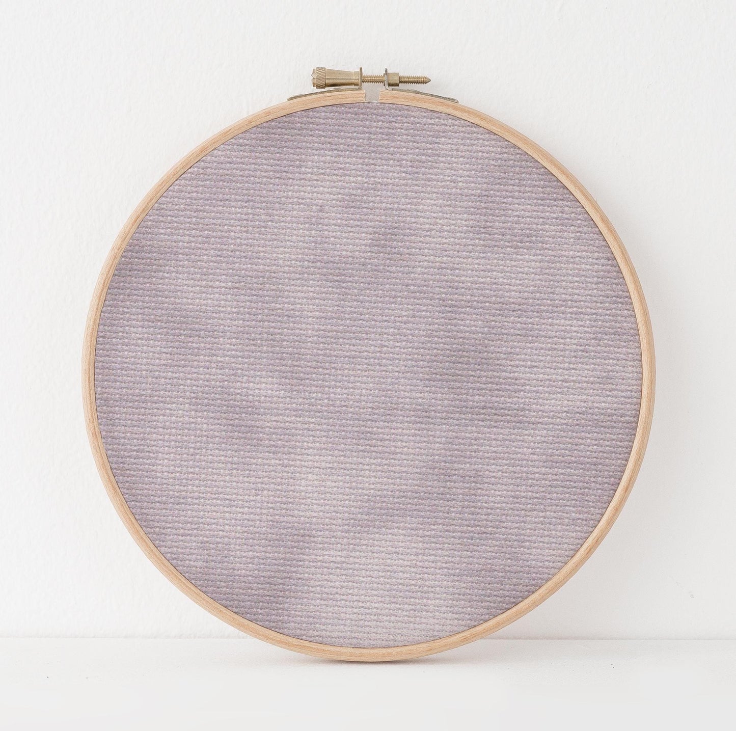 Fluffy Yeti Cross Stitch Fabric. 14/16/18 Aida Count. A Lilac Grey  Folklore inspired, hand dyed effect Whimsical Academia Printed Aida.