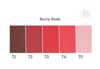 Berry Reds Aida. available in 5 pretty shades of Red and Pinks. Beautiful Cross Stitch Fabric, Flat colour, 14/16/18 Count