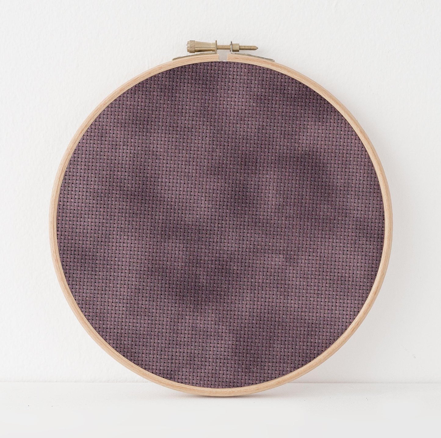 Emberry Wine Cross Stitch Fabric. 14/16/18 Aida Count. A Gothic hand dyed effect Dark Academia Printed Aida.