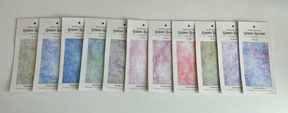 N*12 Garden Blooms (16" x11”) Enchanted Garden Cross Stitch Fabric fresh violets, Aqua and purples Pattern Aida