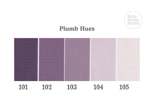 Plumb Hues Aida. available in 5 pretty shades of Plumb. Beautiful Cross Stitch Fabric, Flat colour, 14/16/18 Count