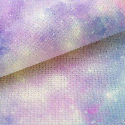 Diamond Fairy Dust  (16" x11”) Enchanted Fantasy Cross Stitch Fabric,  Mystical Pattern Print, Magic Sky, Dyed Effect Aida, 14/16/18 Count