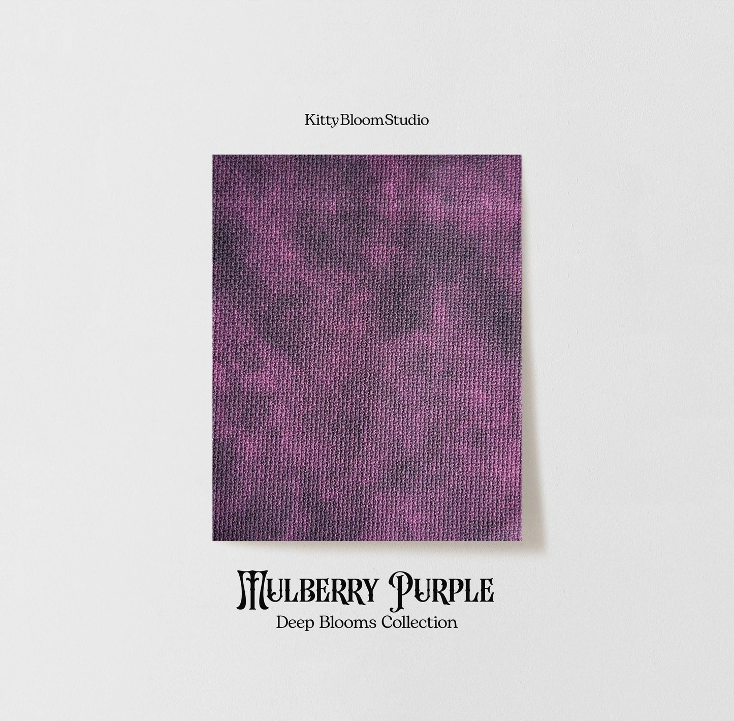 Mulberry Purple  Aida Fabric. Deep Blooms Garden Theme Cross Stitch Fabric. Rich  shades of Purple Dyed Effect Aida, 14/16/18 Count