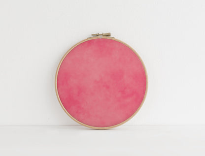 Juicy Pink Tie Dye Patterned Aida | Raspberry Jam inspired Orchard Blooms Collection | printed Cross Stitch Fabric